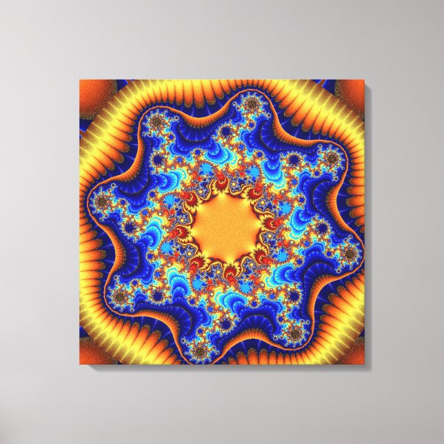Celestial Fractalscope Canvastryck (Framsida)