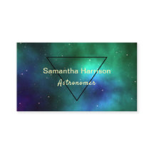 Celestial Galaxy Astrology Grönt Triangle Chic