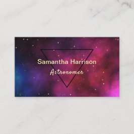 Celestial Galaxy Astronomy Science Elegant Visitkort