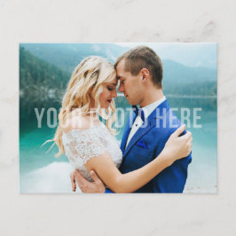 Celestial Galaxy Stars Bröllop Tack Photo Vykort