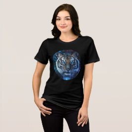 Celestial Galaxy Tiger Art Print T Shirt