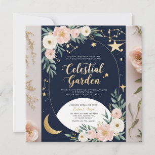 Celestial Garden bröllopsinbjudan Inbjudningar