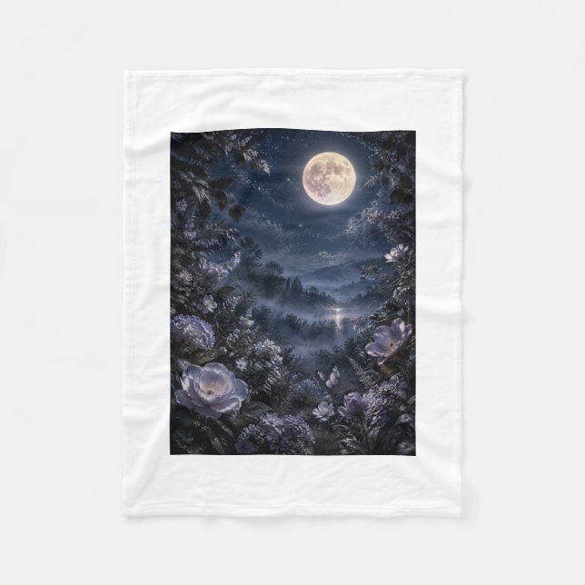 Celestial Garden Luxury Botanical Fleece Blanket (Framsidan)