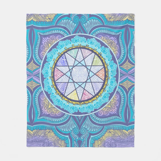 Celestial Geometry Portal Fleecefilt (Framsidan)