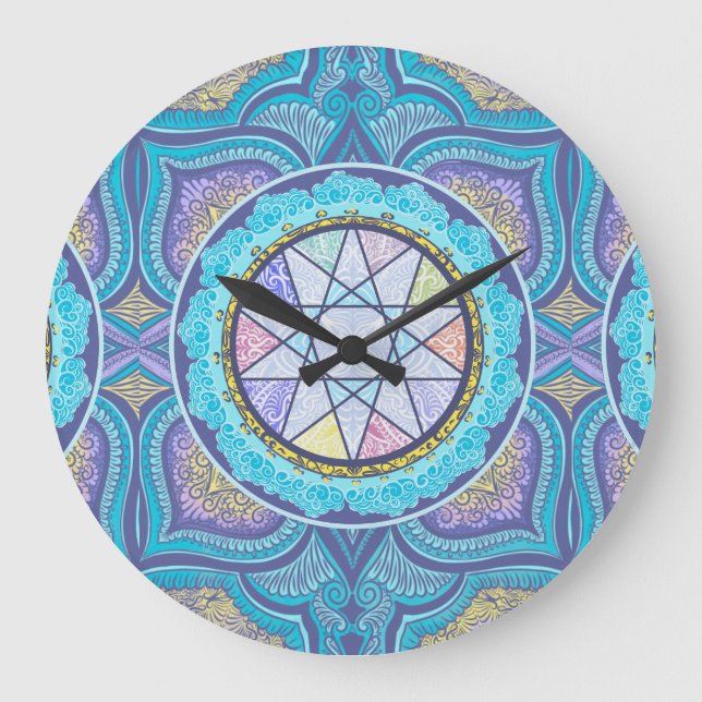 Celestial Geometry Portal Stor Klocka (Framsida)