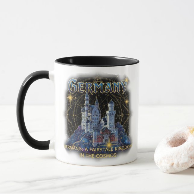 Celestial Germany Neuschwanstein Castle Art Mugg (Med munk)