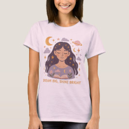 Celestial Girl Graphic Tee - Dreamy Himmel Aesthet