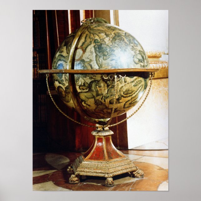 Celestial globe, 1688 poster (Framsidan)