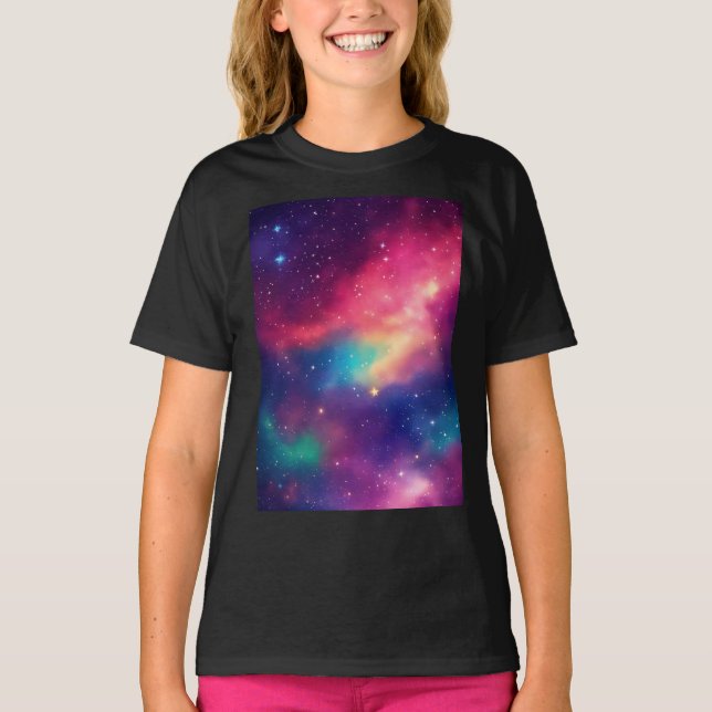 Celestial Gnistra Girls'Star Tee (Framsida)