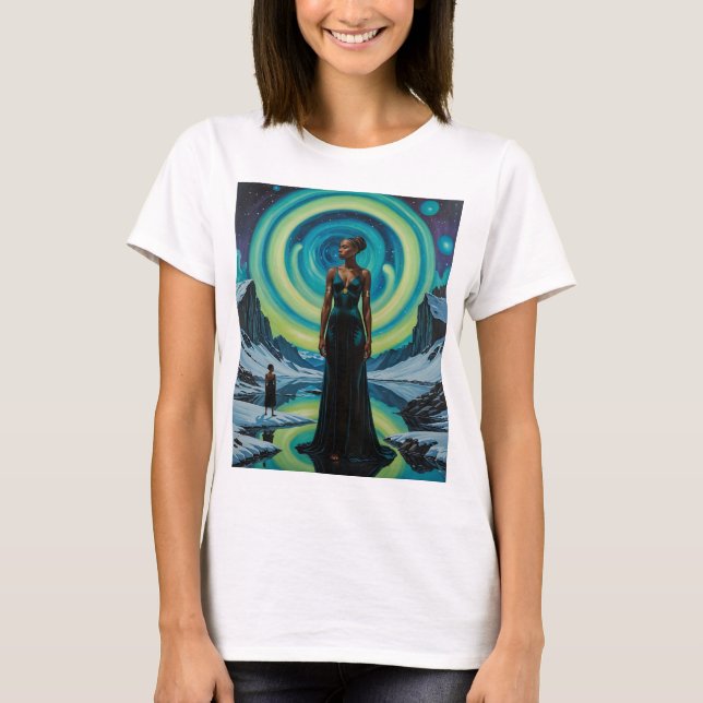 Celestial Goddess Cosmic Dreamscape Tee (Framsida)