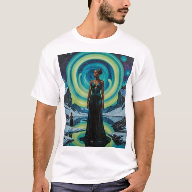 Celestial Goddess Cosmic Dreamscape Tee (Framsida)