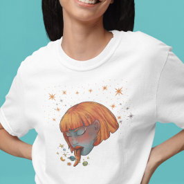 Celestial Goddess Snake Woman T Shirt