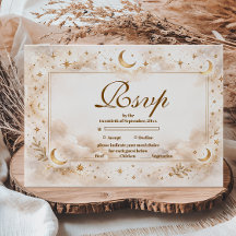 Celestial Gold Moon Quinceañera