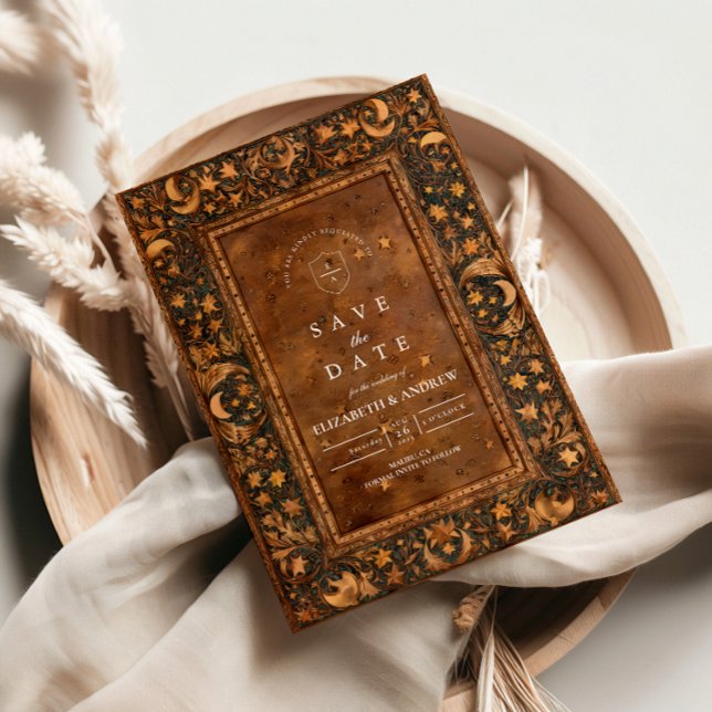 Celestial Gothic Baroque Wedding Spara Datumet (Skapare uppladdad)