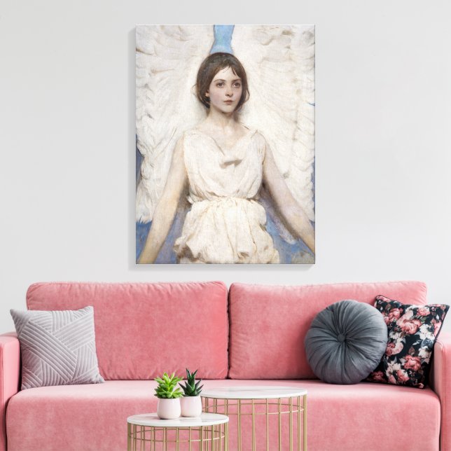Celestial Grace: Angel av Abbott Handerson Thayer Canvastryck (Insitu (Vardagsrum))