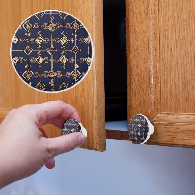 Celestial Grid Ceramic Knob Knopp (Skapare uppladdad)