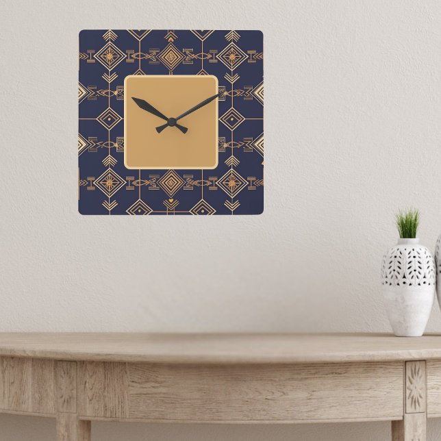 Celestial Grid Fyrkantig Klocka (Skapare uppladdad)