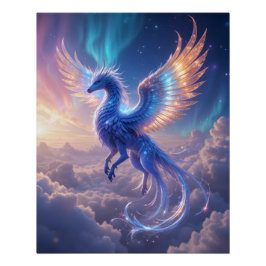 Celestial Griffin Soar Perfect Poster