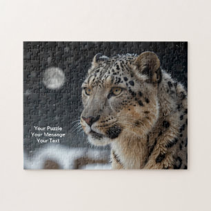 Celestial Guardian - Snö Leopard Pussel