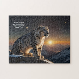 Celestial Guardian - Snö Leopard Pussel