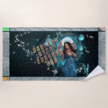Celestial gudinna Messenger med Tarot Cards