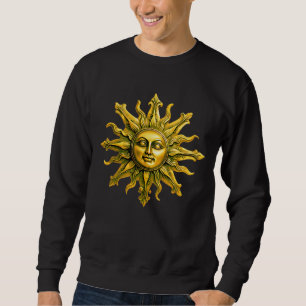 "Celestial Guld Radiance" Sol Lång Ärmad Tröja