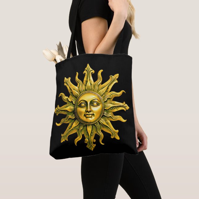 "Celestial Guld Radiance" Sol Tygkasse (Närbild)