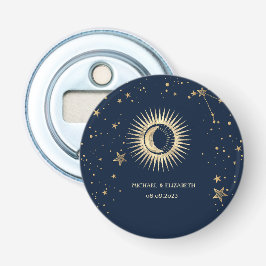 Celestial Guld Sol Och Måne Stjärnor Flasköppnare