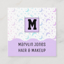 CELESTIAL HALLOWEEN FYRKANTIGT VISITKORT