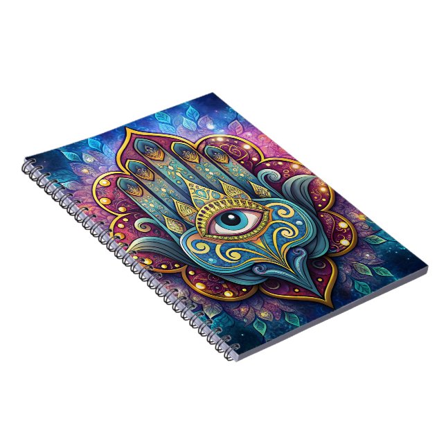 Celestial Hamsa  Anteckningsbok (Högra Sidan)