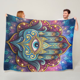 Celestial Hamsa Fleecefilt