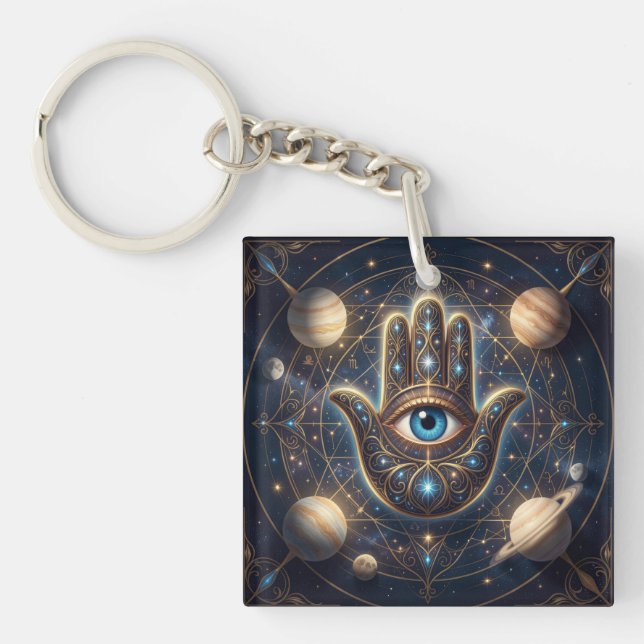 Celestial Hamsa Hand & Evil Eye Cosmic Protection  (Framsidan)
