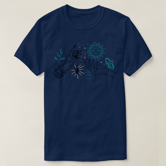 Celestial Händer T Shirt (Design framsida)