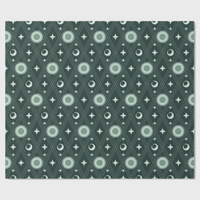 Celestial Harlequin Light (Kosmiskt nebulosa) Presentpapper (Platt)