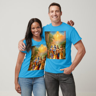 "Celestial Harmony: Divine Reunion of Rama, Si T Shirt