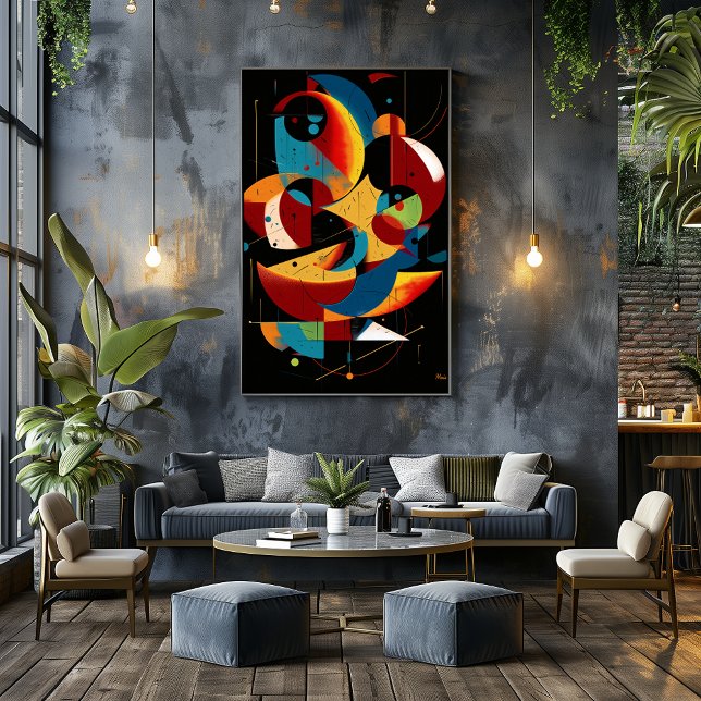 Celestial Harmony – Dynamic Geometric Abstract Poster (Skapare uppladdad)