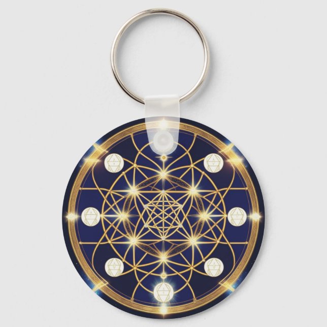 Celestial Harmony – Ljuset Inom Rutnätet Nyckelring (Framsida)