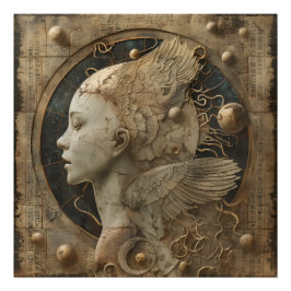 Celestial Harmony - Steampunk Angelic Fototryck