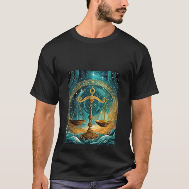 Celestial Harmony: Vågens skala  T Shirt (Framsida)