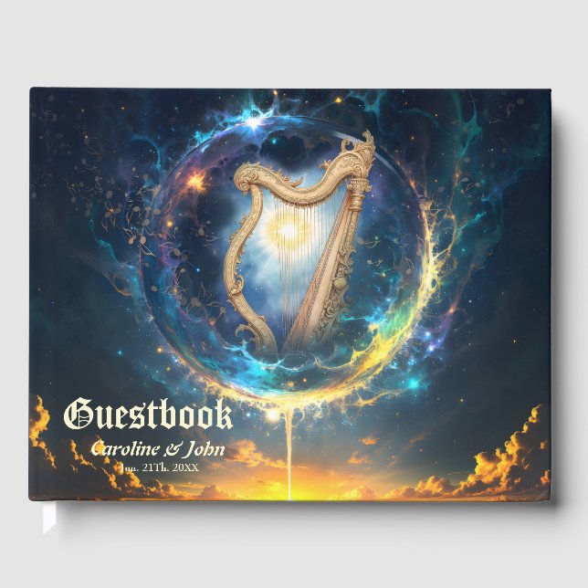 Celestial Harp of the Moonbound Skies.  Gästböcker (Framsida)