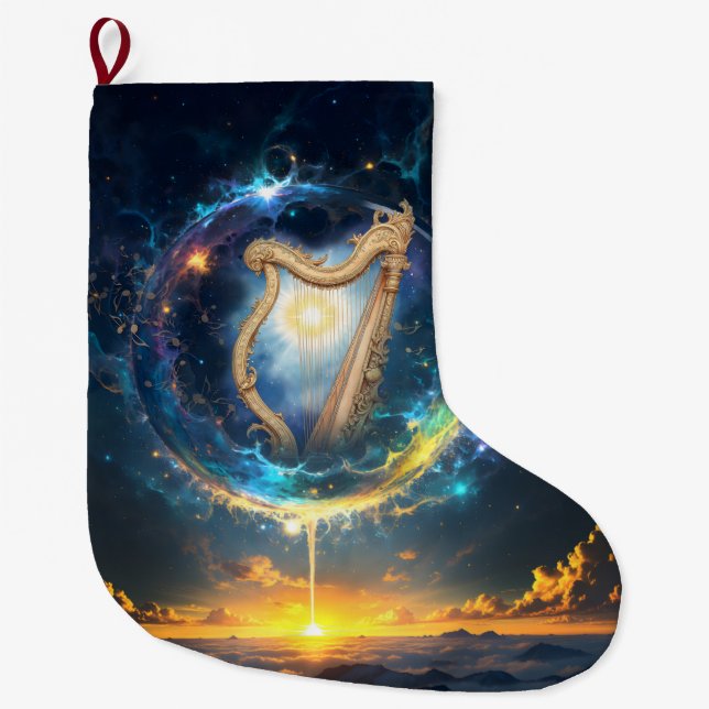 Celestial Harp of the Moonbound Skies.  Stor Julstrumpa (Framsidan)