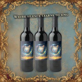 Celestial Harp of the Moonbound Skies.  Vinflaska Etikett