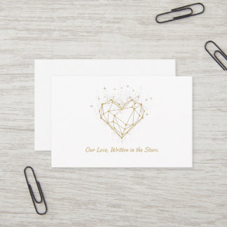 Celestial Heart Constellation Greeting Card - love Visitkort