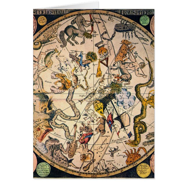 Celestial Hemisphere, 1790 OBS Kort (Framsidan)