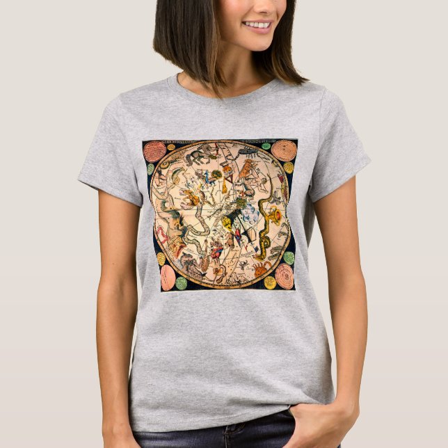 Celestial Hemisphere, 1790 Tee Shirt (Framsida)