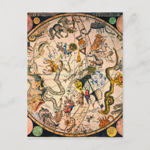 Celestial Hemisphere, 1790 Vykort