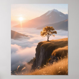Celestial Highlands Morning Poster