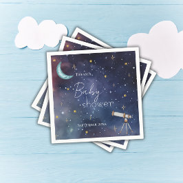Celestial Himlar Måne & Stars Baby Shower Pappersservett
