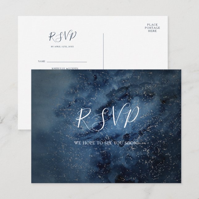 Celestial Himlar | Silver Menu Choy OSA Postcard Vykort (Fram/baksida)