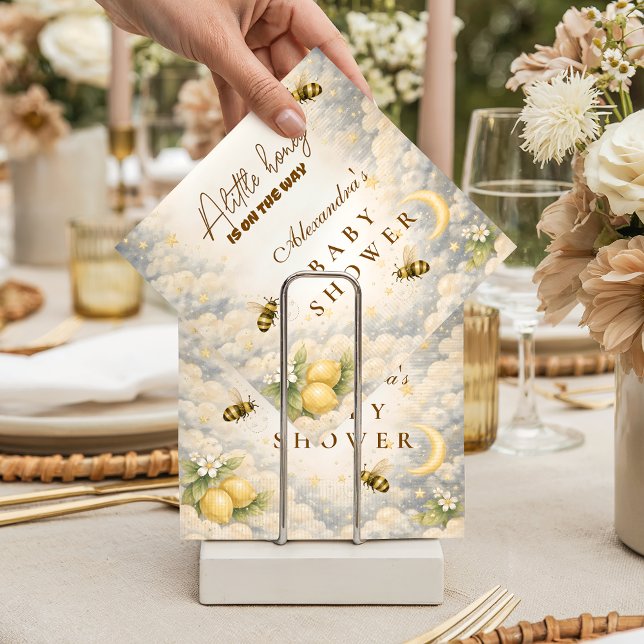 Celestial Honey Bee Bebis Shower Pappersservett (Skapare uppladdad)